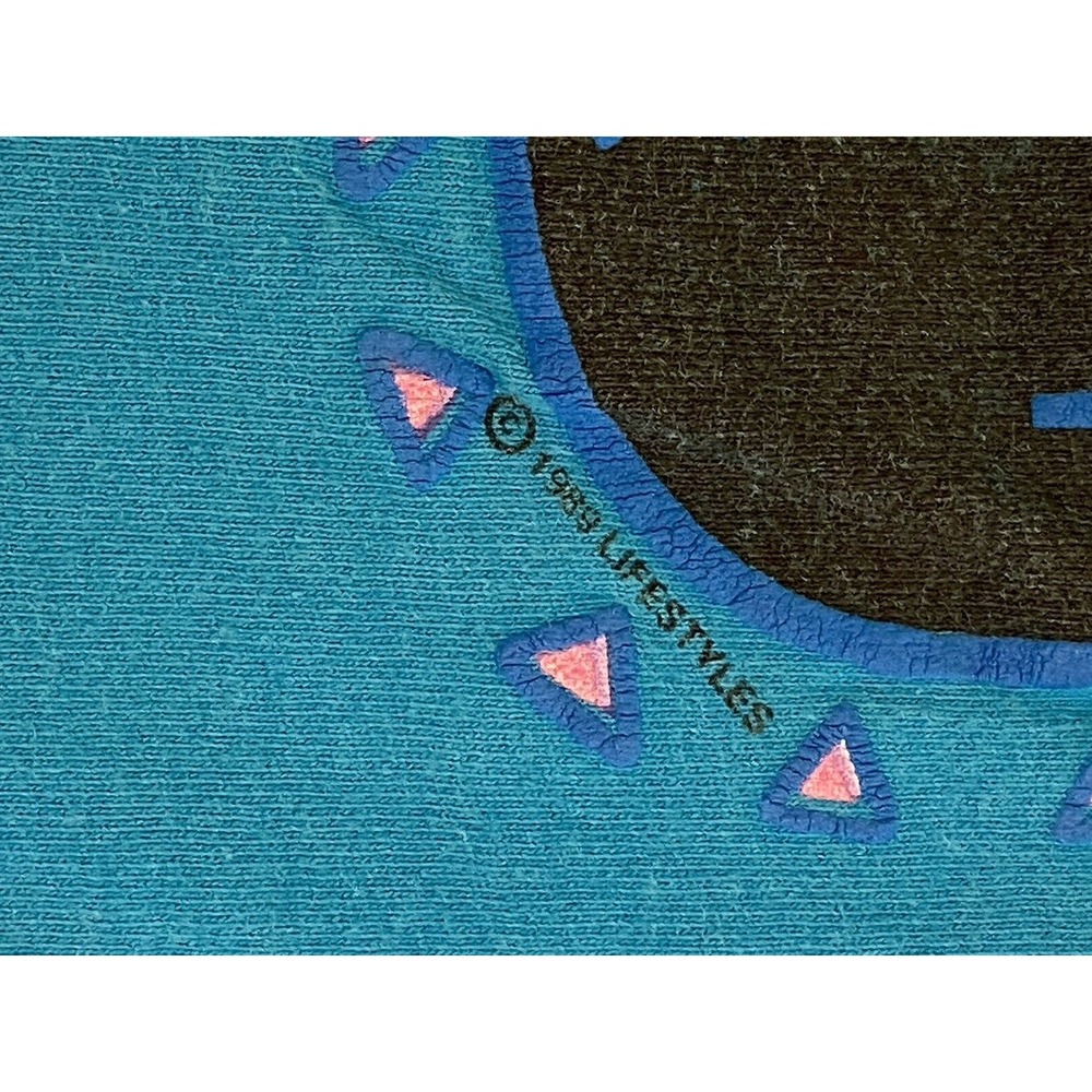 Vintage Turquoise Texas L Anvil T-shirt Single Stitch USA Southwestern - Picture 8 of 11